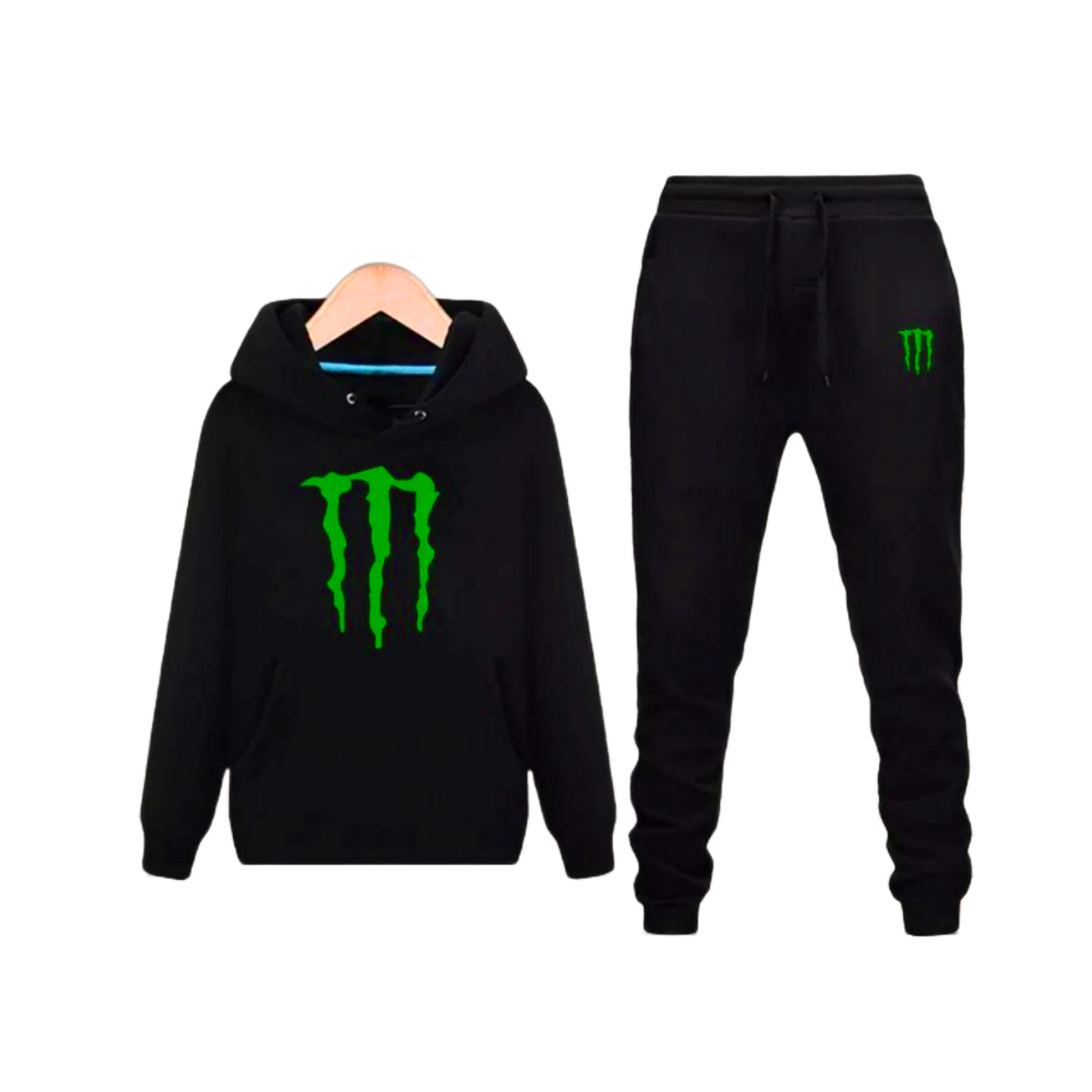 Premium Monster Logo Hoodie and Trouser Set