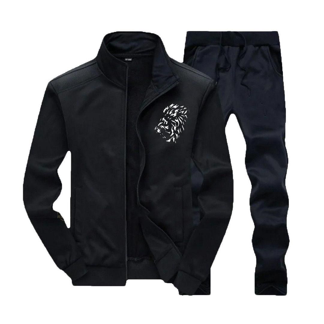 Lion Logo Zipper And Trouser Set