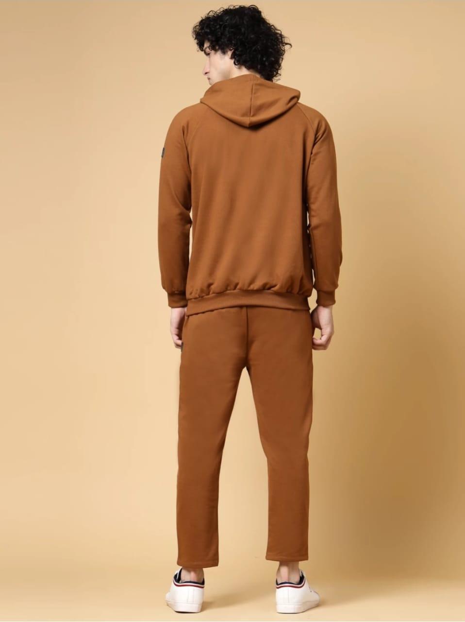 Premium Brown Hoodie and Trouser Set